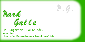 mark galle business card